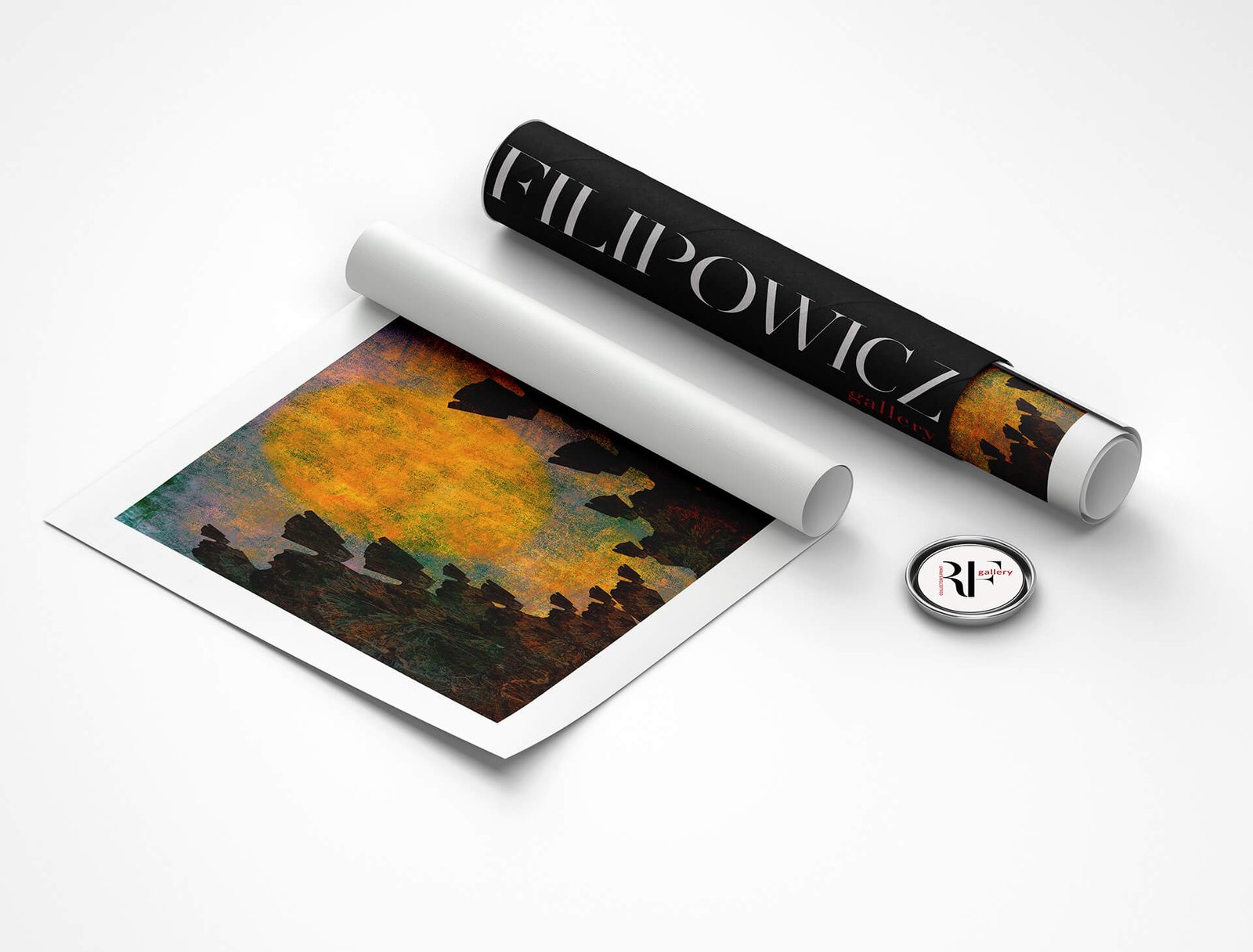 Areopag by Ryszard Filipowicz wydruk i tuba transportowa z logo