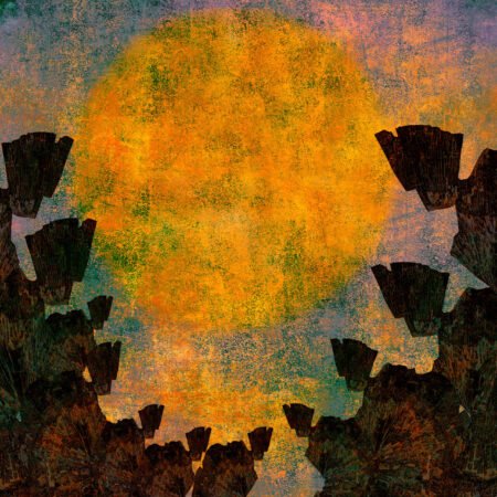 Fotografika - Areopag - Grupa mędrców siedzących wokół złocistego kręgu.