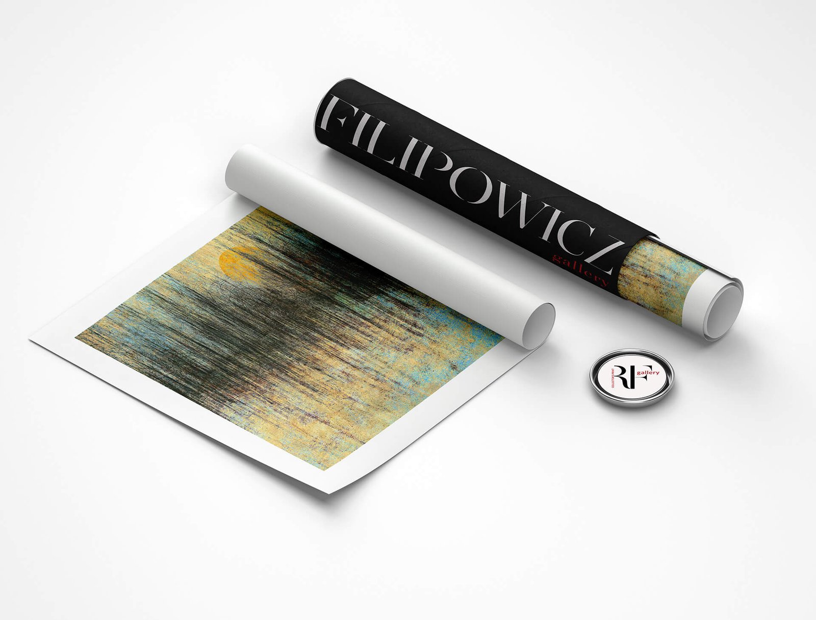 Down on the lake by Ryszard Filipowicz wydruk i tuba transportowa z logo