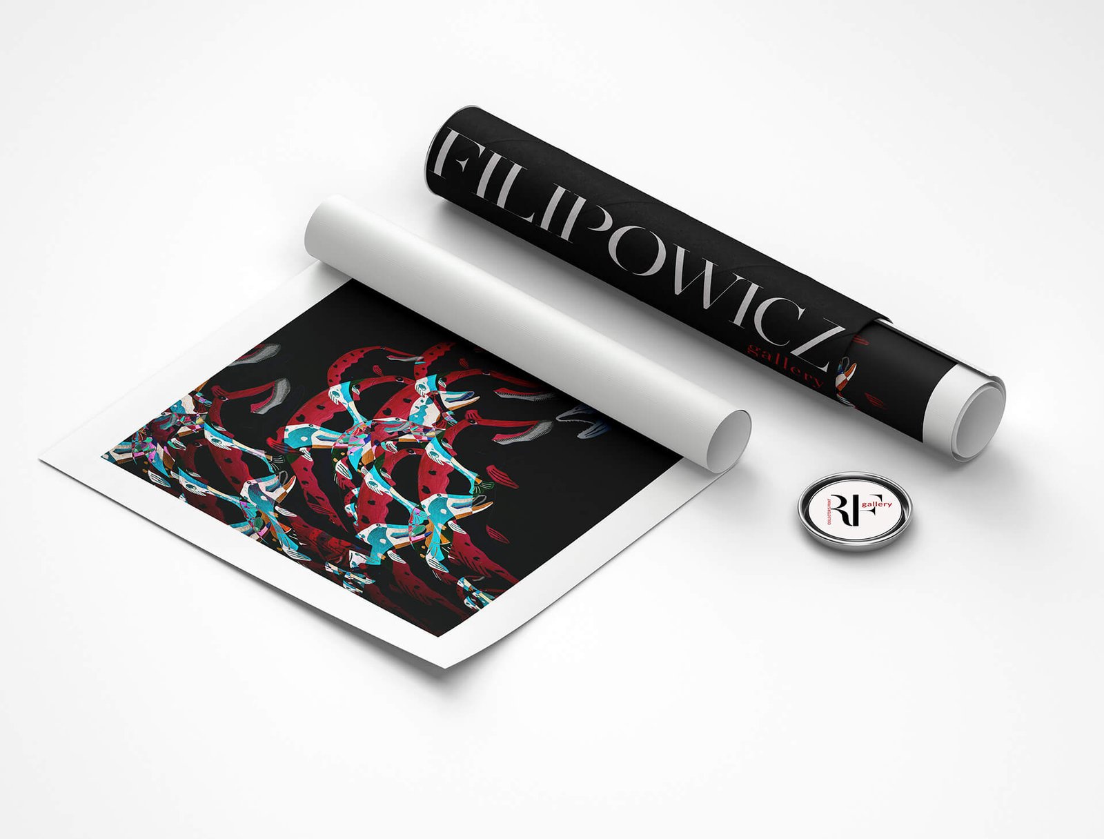 Outsider by Ryszard Filipowicz wydruk i tuba transportowa z logo