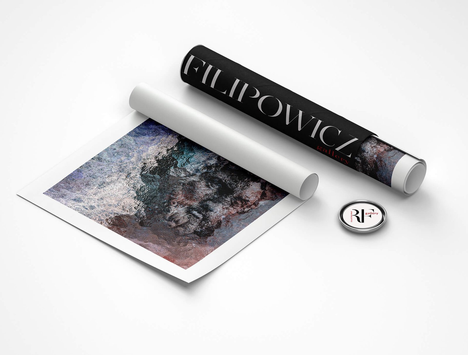 Posejdon by Ryszard Filipowicz wydruk i tuba transportowa z logo