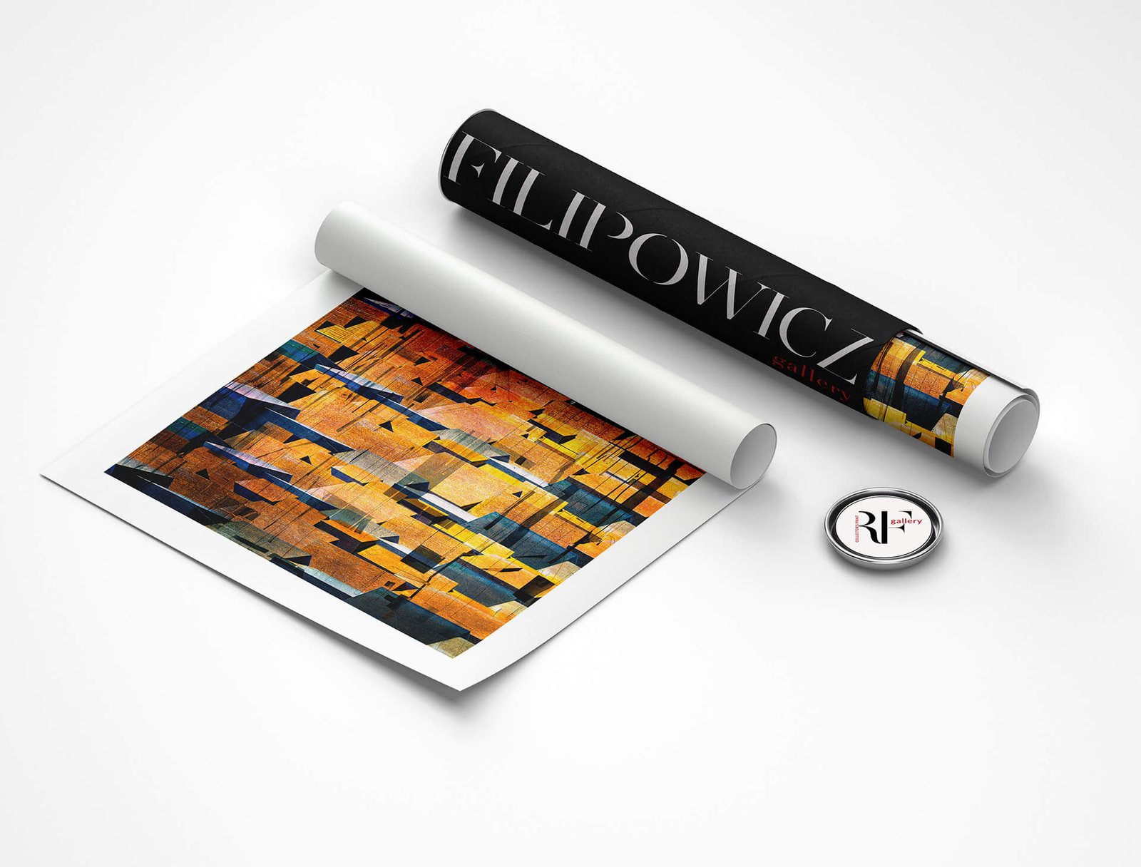 Roofs of Siena by Ryszard Filipowicz wydruk i tuba transportowa z logo