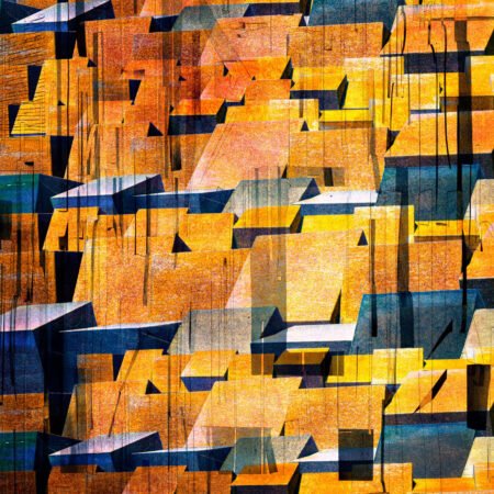 Roof of Siena - fotografika Abstrakcyjna, rytmiczna kompozycja przypominająca widok na miejskie dachy.