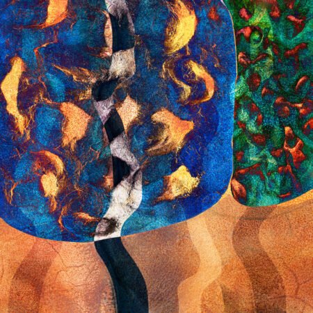 Sad - fotografika - Kształty przypominające drzewa w sadzie