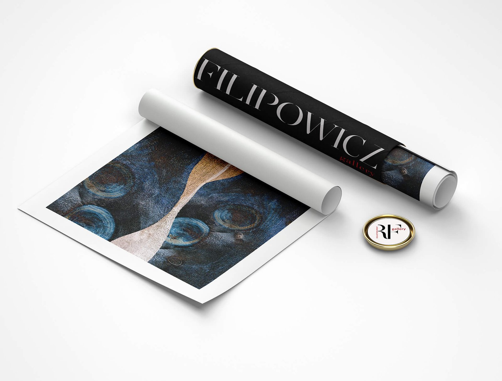 Wooden Modigliani by Ryszard Filipowicz wydruk i tuba transportowa z logo